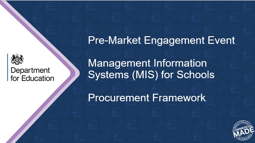 DfE MIS procurement Framework